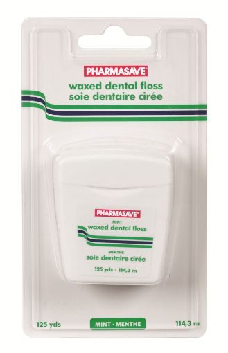 Picture of PHARMASAVE DENTAL FLOSS - WAXED MINT 125YD